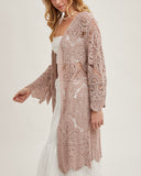 Crochet Midi Cardigan - 2 Colors