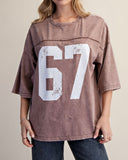 “67” Graphic Boxy Top