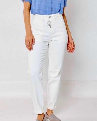 Judy Blue White Denim Joggers