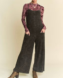 Vintage Wash Jumpsuit - Black