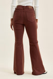 JB High Rise Lace Up Flare - Cocoa