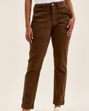 JB High Rise Relaxed Fit - Mahogany