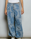Paisley Jogger - Denim