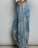 Paisley Jogger - Denim