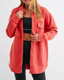 Snap Button Shacket *4//Colors*
