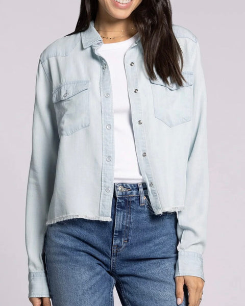 Snap Denim Shirt - Lt Denim