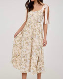 Floral Corset Midi Dress