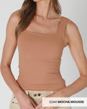 Square Neck Tank - 2//Colors