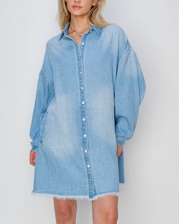 Medium Wash Denim Dress
