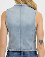 Washed Denim Vest