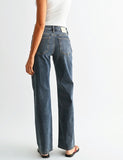 Mid Rise Straight Leg Jean