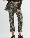 Mid Rise Camo Boyfriend