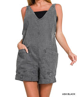Washed Denim Romper