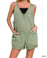 Washed Denim Romper