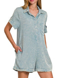 Washed Tencel Romper