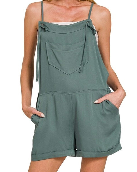 Adjustable Tie straps Romper