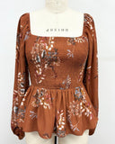 Smocked peplum - *2//Colors*