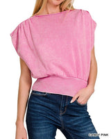Washed Dolman Top *6//COLORS*