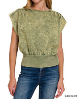 Washed Dolman Top *6//COLORS*