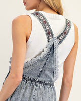 Tiered Denim Romper