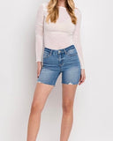 Mid Length  Denim Shorts