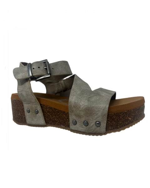 Cream Low Platform Wedge
