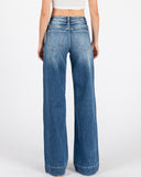 Mid Rise Trouser Jean - Medium Wash