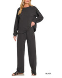 Slub Long Sleeve & Pants Set - *3//Colors*
