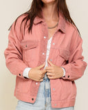 Sherpa Trim Denim Jacket - *2//Colors*