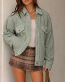 Sherpa Trim Denim Jacket - *2//Colors*