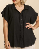 Linen Button Top *2//COLORS*