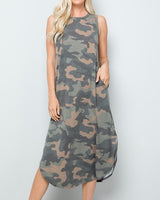 Camouflage Midi Dress