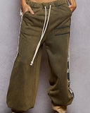 Star Detail Jogger Pant - Moss