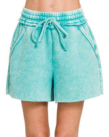 Washed Fleece Shorts - *2/COLORS*