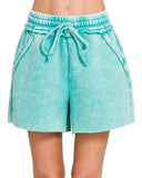 Washed Fleece Shorts - *2/COLORS*