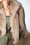 Animal Print Fur Coat - Mink
