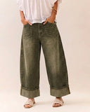 Cuffed Striped Jean *4//Colors*