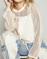 Patchwork Crochet & Lace Top - *2//COLORS*
