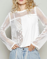 Patchwork Crochet & Lace Top - *2//COLORS*