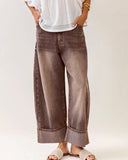 Cuffed Striped Jean *4//Colors*