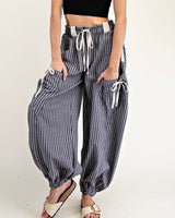 Striped Drawstring Jogger - *2//COLORS*