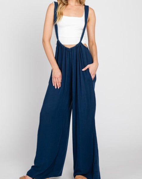 Dark Marine Adjustable Jumpsuit