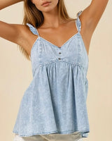 Chambray Tank Top