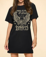 Free Bird Vintage Tunic - Black