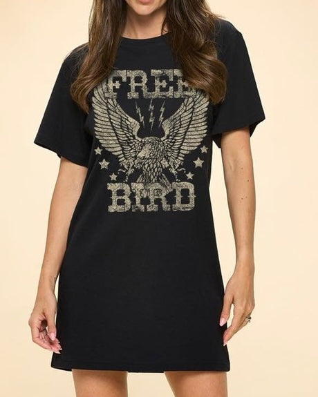 Free Bird Vintage Tunic - Black