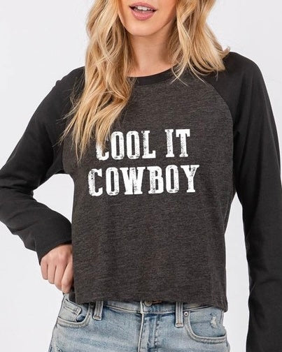 Cool It Cowboy Raglan Tee