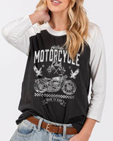 Motorcycle Club Raglan Tee