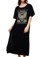 Free Bird Vintage Graphic Dress - Black