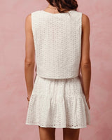 Eyelet Lace Tie VEST