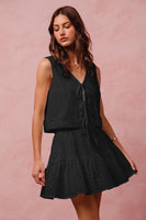 Eyelet Lace Tie VEST